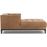 Dylan Leather Chaise, Palermo Drift-Furniture - Chairs-High Fashion Home