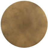 Bernaby End Table, Antique Brass
