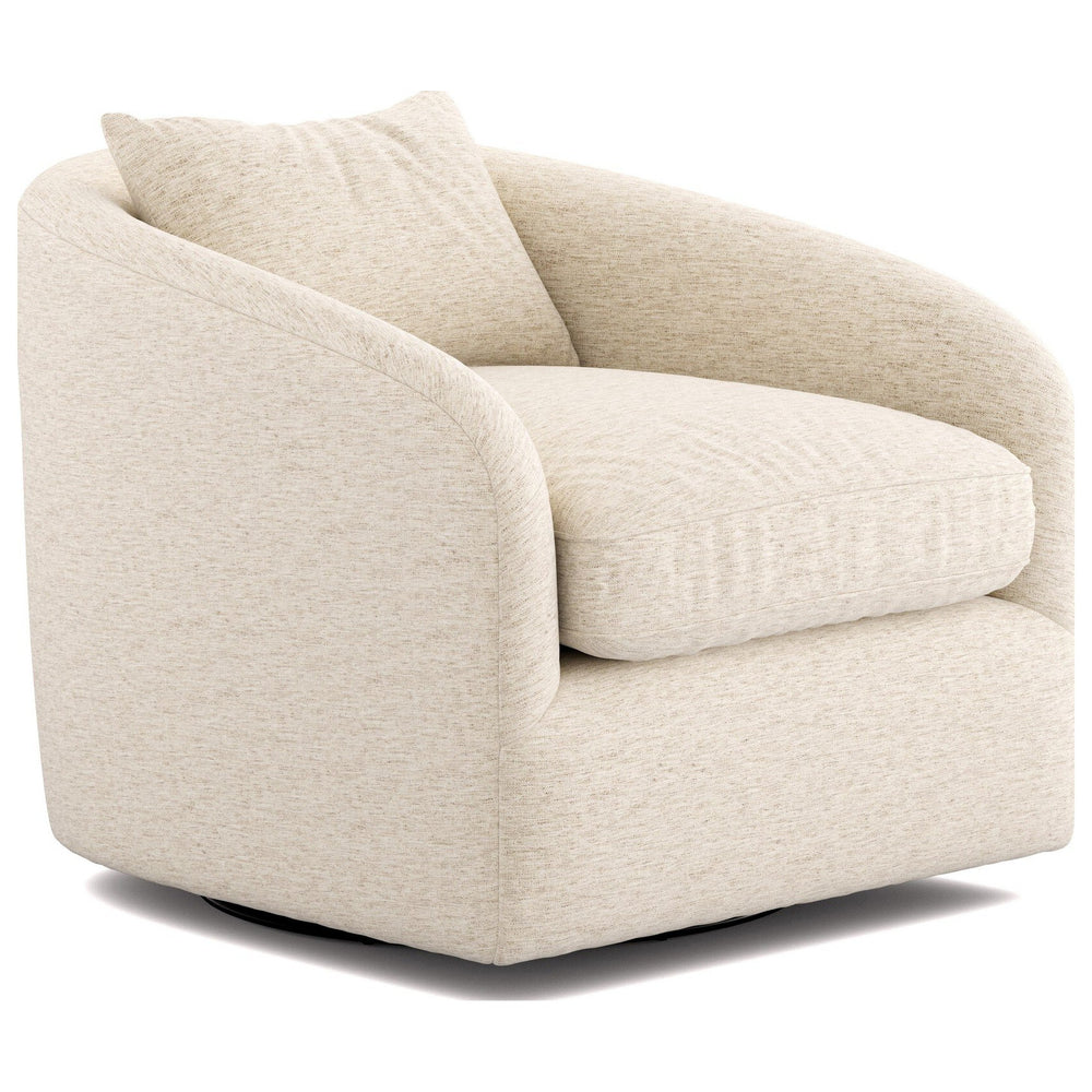 Topanga Swivel Chair, Nomad Snow by Four Hands — PRM_1
