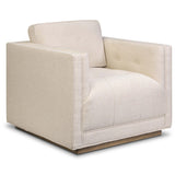 Kiera Swivel Chair, Thames Cream