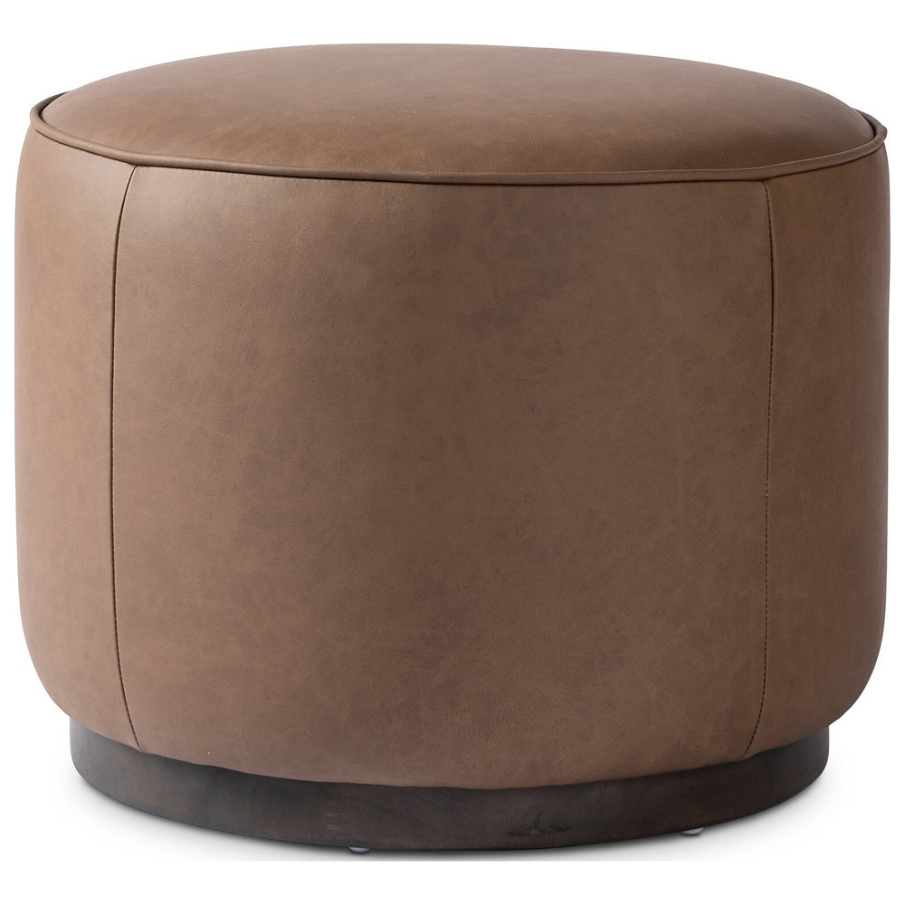Sinclair Round Ottoman, Maestro Cigar by Four Hands — PRM_1