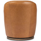 Aurora Leather Swivel Chair, Sonoma Butterscotch by Four Hands-Furniture - Chairs-High Fashion Home