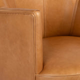 Aurora Leather Swivel Chair, Sonoma Butterscotch by Four Hands-Furniture - Chairs-High Fashion Home