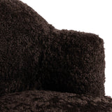 Aurora Swivel Chair, Cocoa Shearling by Four Hands-Furniture - Chairs-High Fashion Home
