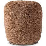 Aurora Swivel Chair, Amber Shearling by Four Hands-Furniture - Chairs-High Fashion Home