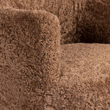 Aurora Swivel Chair, Amber Shearling by Four Hands-Furniture - Chairs-High Fashion Home