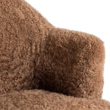 Aurora Swivel Chair, Amber Shearling by Four Hands-Furniture - Chairs-High Fashion Home