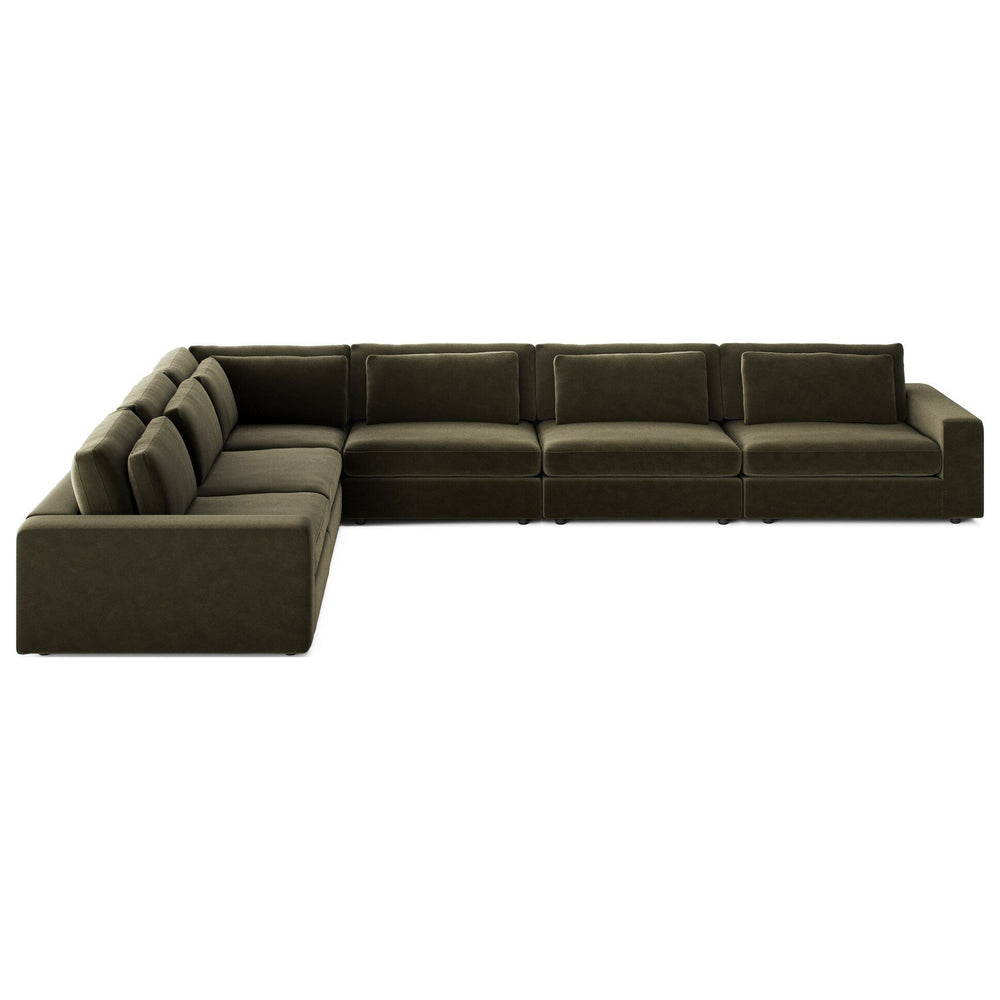 Bloor 6-Piece Sectional, Surrey Olive by Four Hands — FRT_1