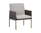 Bellevue Lounge Chair, Belfast Heather Grey/Bravo Ash-Furniture - Chairs-High Fashion Home