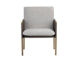 Bellevue Lounge Chair, Belfast Heather Grey/Bravo Ash-Furniture - Chairs-High Fashion Home
