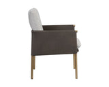 Bellevue Lounge Chair, Belfast Heather Grey/Bravo Ash-Furniture - Chairs-High Fashion Home