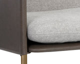 Bellevue Lounge Chair, Belfast Heather Grey/Bravo Ash-Furniture - Chairs-High Fashion Home