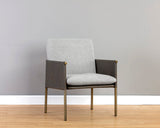Bellevue Lounge Chair, Belfast Heather Grey/Bravo Ash-Furniture - Chairs-High Fashion Home