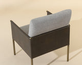 Bellevue Lounge Chair, Belfast Heather Grey/Bravo Ash-Furniture - Chairs-High Fashion Home