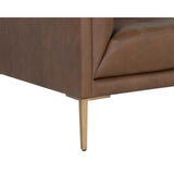 Westin Leather Sofa, Vintage Carmel