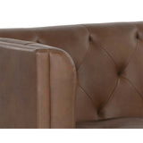 Westin Leather Sofa, Vintage Carmel