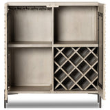 Raffael Bar Cabinet, Carved Stonewash Grey Mango by Four Hands — OPN_1