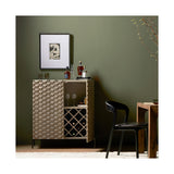 Raffael Bar Cabinet, Carved Stonewash Grey Mango by Four Hands — ESS_1
