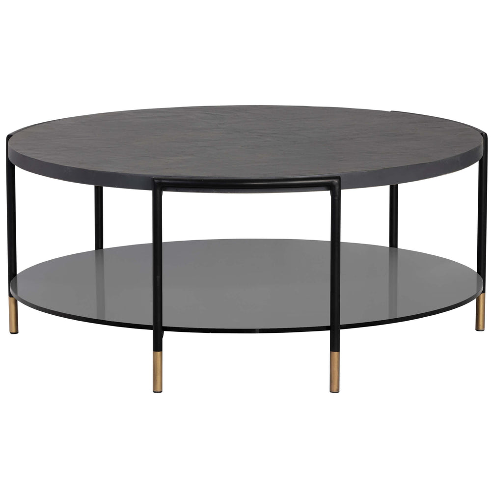 Zuma Coffee Table, Black-Furniture - Accent Tables-High Fashion Home