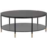 Zuma Coffee Table, Black-Furniture - Accent Tables-High Fashion Home