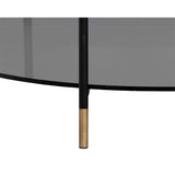 Zuma Coffee Table, Black-Furniture - Accent Tables-High Fashion Home