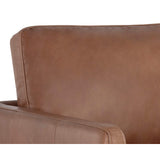 Portman Leather Swivel Chair, Marseille Camel