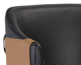 Carter Bar & Counter Stool, Napa Black/Napa Cognac-Furniture - Dining-High Fashion Home