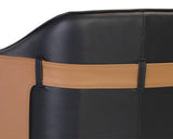 Carter Bar & Counter Stool, Napa Black/Napa Cognac-Furniture - Dining-High Fashion Home
