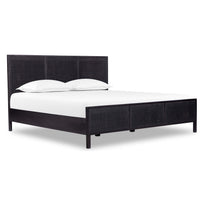Sydney Bed, Black Wash w/Black Cane-Furniture - Bedroom-High Fashion Home