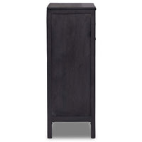 Sydney Tall Dresser, Black Wash w/Black Cane