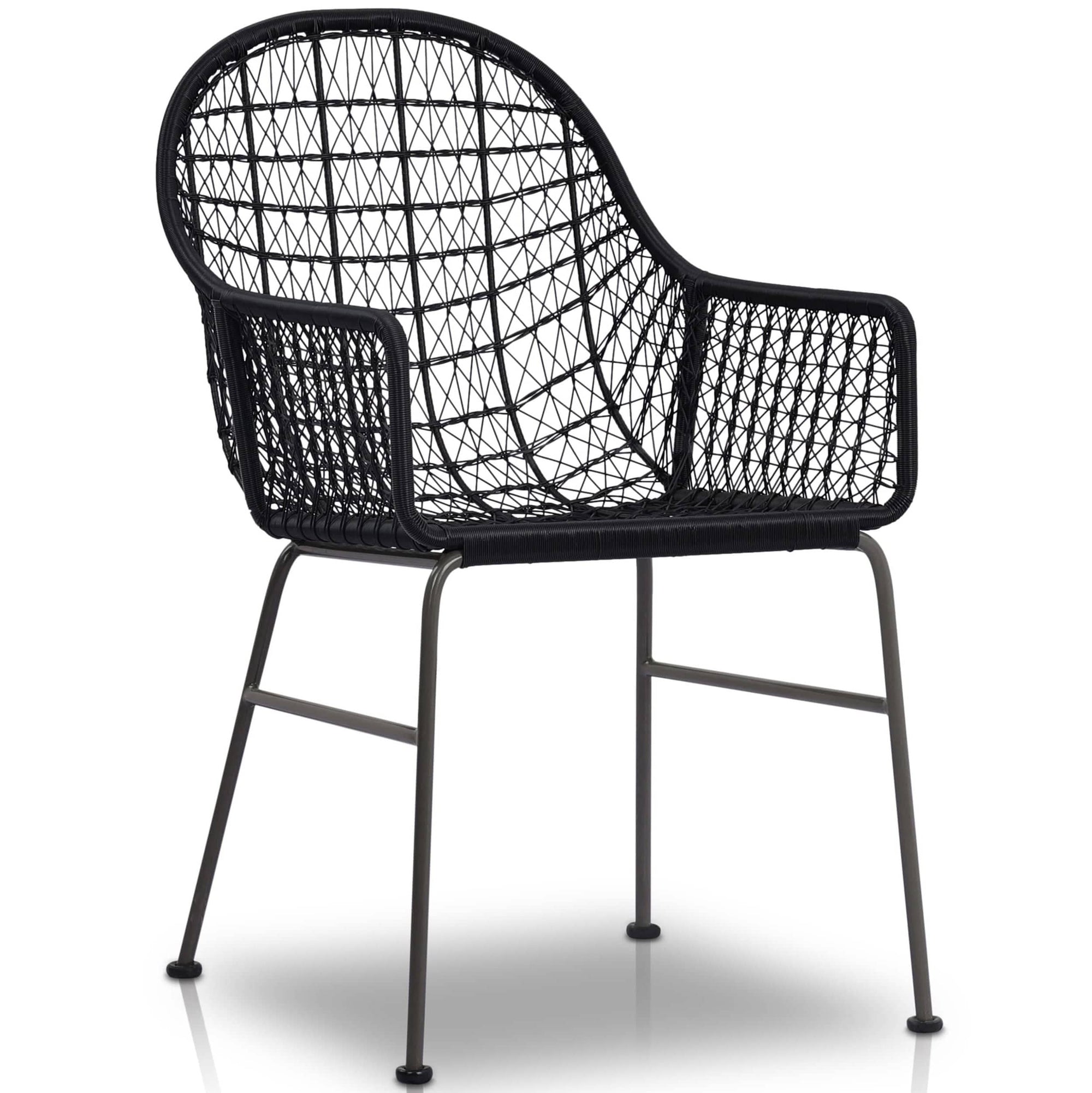 Black woven dining chair clearance