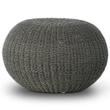 Phoenix Outdoor Accent Stool, Faux Olive Hyacinth by Four Hands
