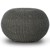 Phoenix Outdoor Accent Stool, Faux Olive Hyacinth by Four Hands