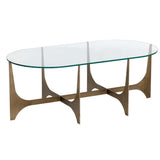 Juliane Coffee Table, Gold-Furniture - Accent Tables-High Fashion Home