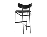 Gibbons Barstool, Black/Bravo Portabella-Furniture - Dining-High Fashion Home