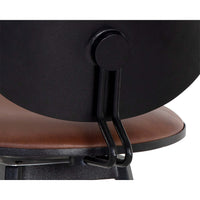 Ember Swivel Counter Stool, Bravo Cognac-Furniture - Chairs-High Fashion Home