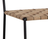 Omari Leather Barstool, Suede Light Tan-Furniture - Dining-High Fashion Home
