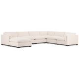 Westwood 6 Piece Sectional w/ Ottoman, Nomad Snow by Four Hands