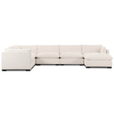 Westwood 6 Piece Sectional w/ Ottoman, Nomad Snow by Four Hands