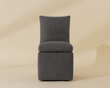 Glenrose Wheeled Dining Chair, Effie Smoke, Set of 2-Furniture - Dining-High Fashion Home