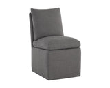 Glenrose Wheeled Dining Chair, Effie Smoke, Set of 2-Furniture - Dining-High Fashion Home