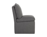 Glenrose Wheeled Dining Chair, Effie Smoke, Set of 2-Furniture - Dining-High Fashion Home