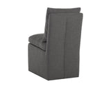 Glenrose Wheeled Dining Chair, Effie Smoke, Set of 2-Furniture - Dining-High Fashion Home