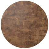 Hudson Round End Table, Dark Bark Paper by Four Hands