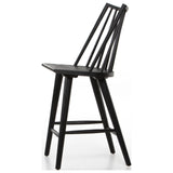 Lewis Windsor Counter Stool, Black Oak, Set of 2 by Four Hands — DET_1