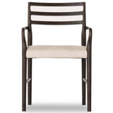 Glenmore Dining Arm Chair, Light Carbon/Essence Natural-Furniture - Dining-High Fashion Home