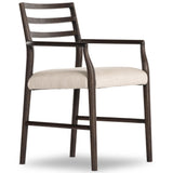 Glenmore Dining Arm Chair, Light Carbon/Essence Natural-Furniture - Dining-High Fashion Home