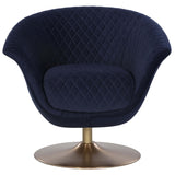Carine Swivel Chair, Abbington Navy