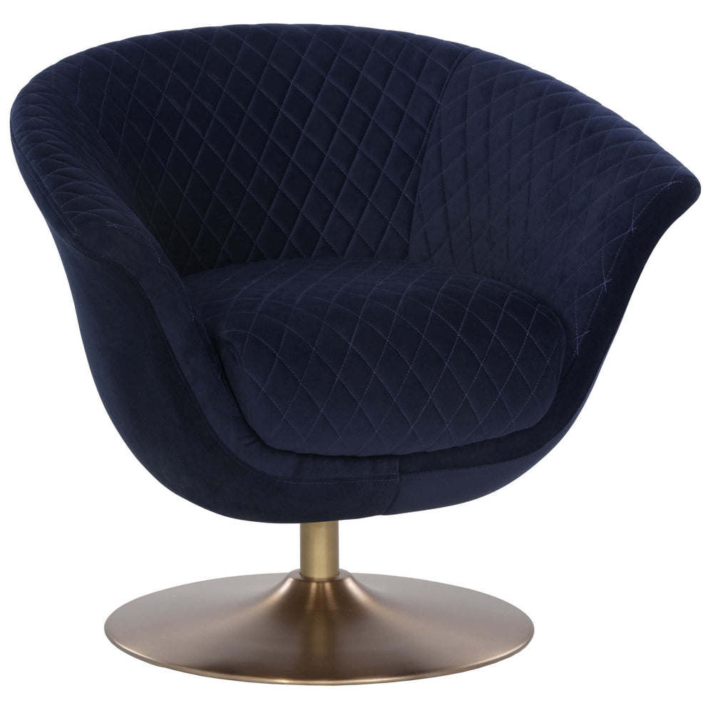 Carine Swivel Chair, Abbington Navy