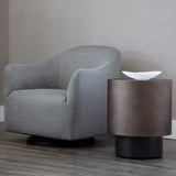 Bernaby End Table, Gunmetal-Furniture - Accent Tables-High Fashion Home